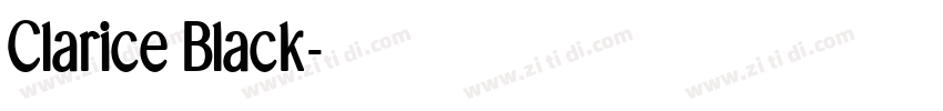 Clarice Black字体转换 Clarice Black字体转换